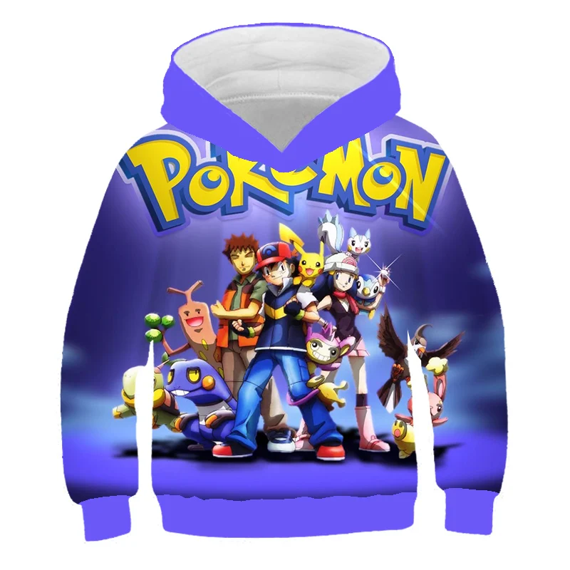 

Girls Long Sleeve Sweatshirt Kawaii Cartoon Anime 3D Harajuku Printed Kids Hoodies Boys Costume Spring Autumn Children Clothing
