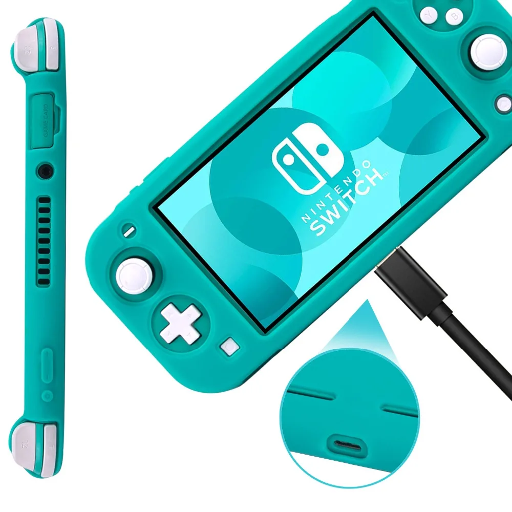 Мягкий ТПУ чехол CHINFAI для shand Switch Lite эргономичный Нескользящий Резиновый защитный чехол-подставка для NS Switch Lite мини-консоль