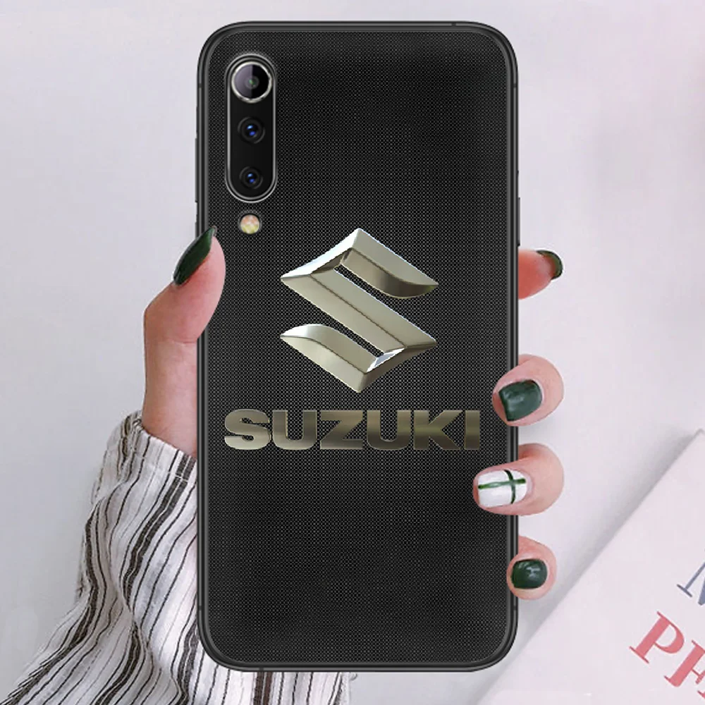

Suzuki logo Phone case For Xiaomi Mi note 10 A3 9 MAX 3 A2 8 9 Lite Pro ultra black waterproof pretty back 3D shell tpu bumper