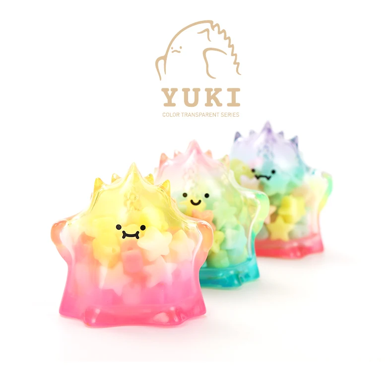 POPMART YUKI прозрачная серия глухая коробка Кукла бинарная фигурка подарок на день рождения Детская игрушка