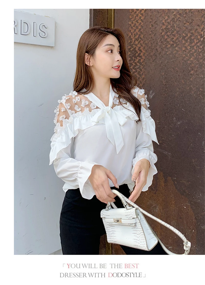 fashion woman blouses summer Autumn long sleeve women shirts white blouse tops office lady work wear blouse shirt blusas