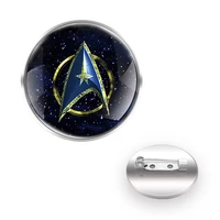 new arrival interstellar symbol design brooches collar pin glass convex dome decoration high quality accessories gift