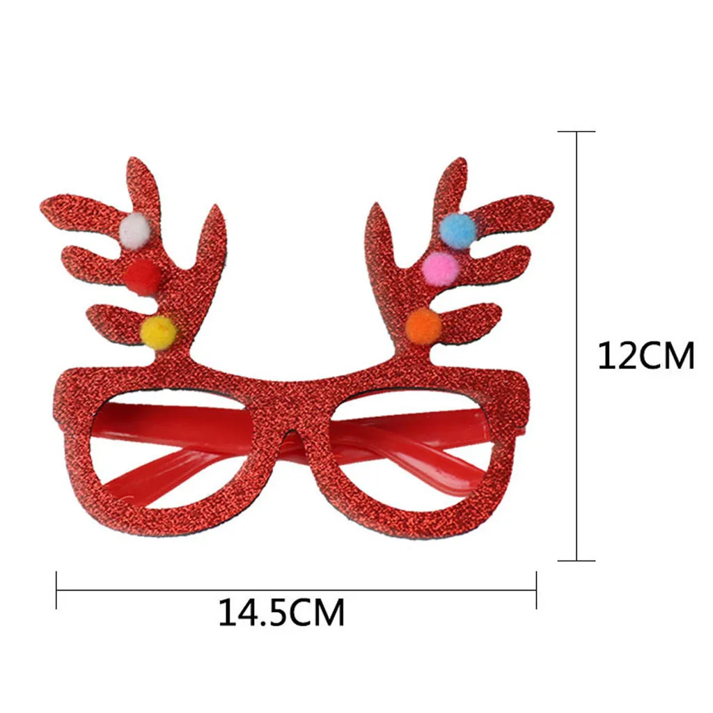 Рождественский реквизит для вечеринок косплей милые красивые очки в виде