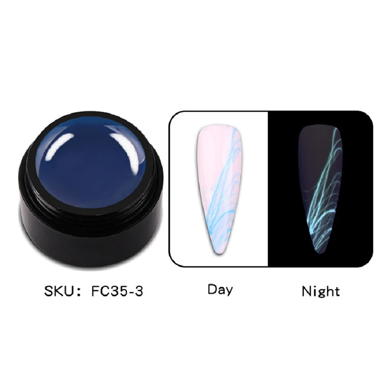 Дизайн ногтей светящийся паук гель клей для рисования нейл-арта окрашенные