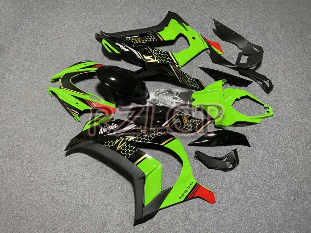 

Injection For KAWASAKI NINJA ZX-10R ZX1000 2016 2017 2018 2019 Green Black L34245 10R 1000 10 R ZX10R 16 17 18 19 Fairings