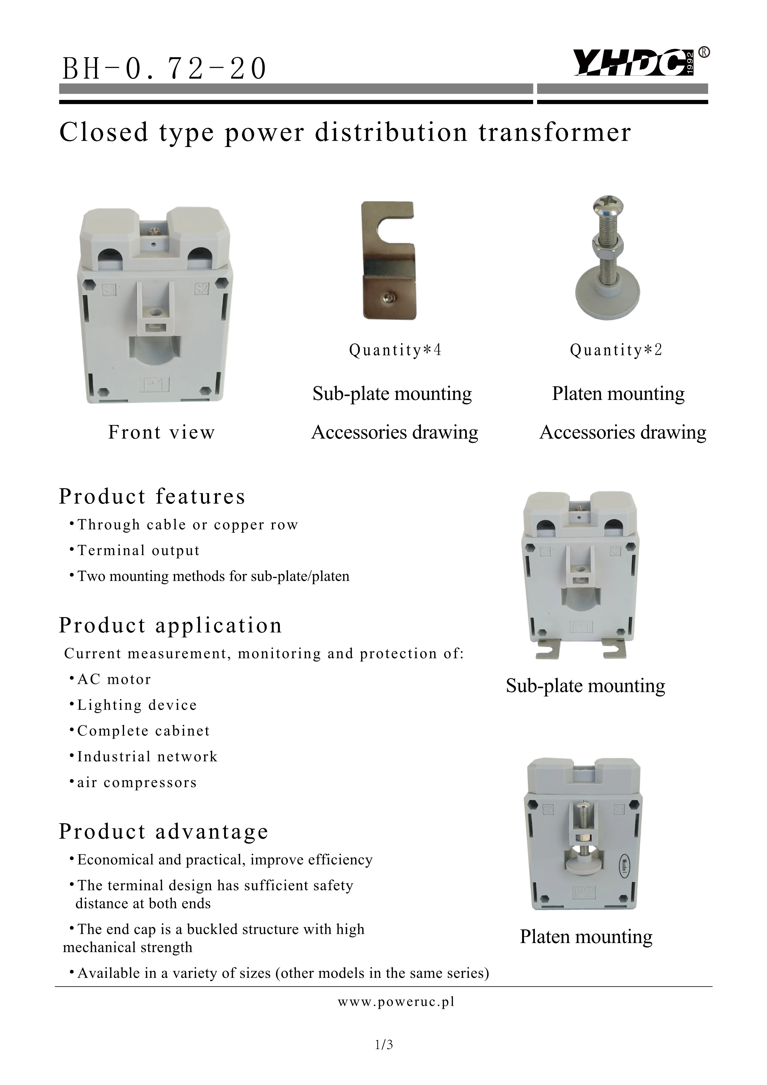 Бесплатная доставка приблизительный размер отверстия 20 мм вход 75A/100A/150A выход 1A