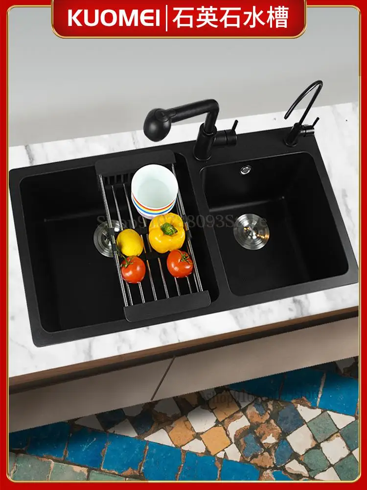 Для раковины с имитацией кварцевого камня двойной Гранитный Кухонный столешница