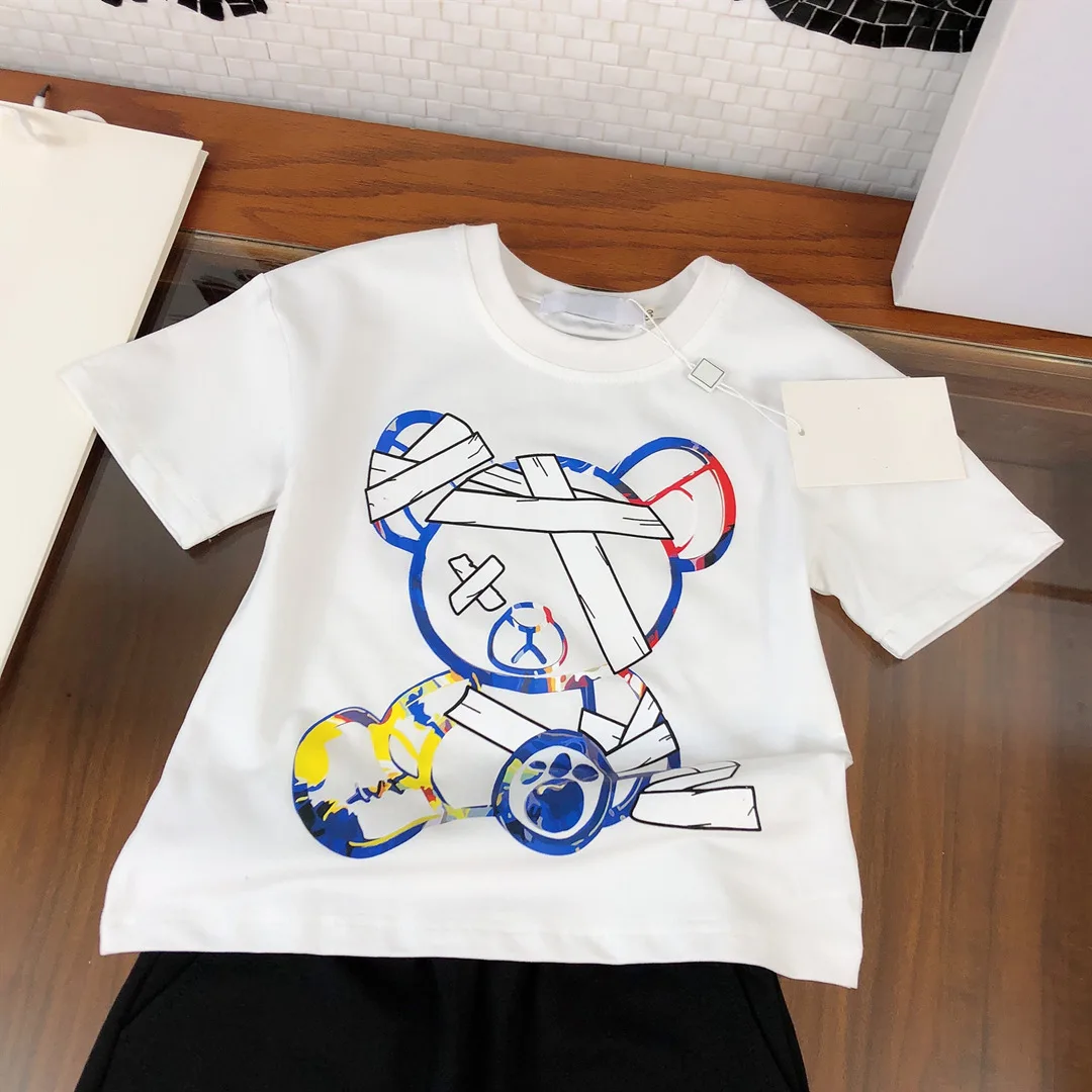 

High-end children's clothing boy suits 2021 new trendy baby sports suits children's big children foreign style summer children's