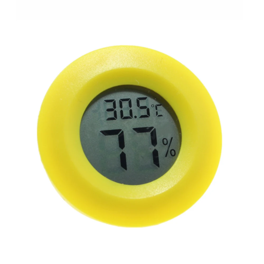 

Round Hygrometer Thermometer Digital LCD Monitor Indoor Outdoor Humidity Meter Outdoor Sports Reptile Camping Accessories