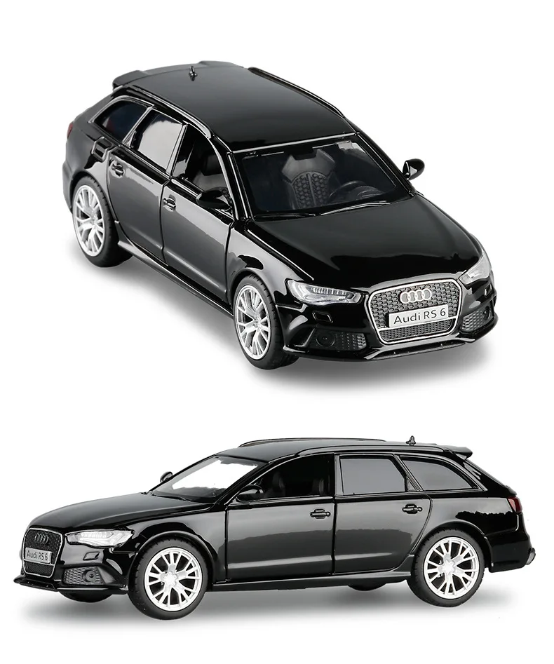 Литой металлический автомобиль Audi RS6 Wagon в масштабе 1:36 роскошная модель