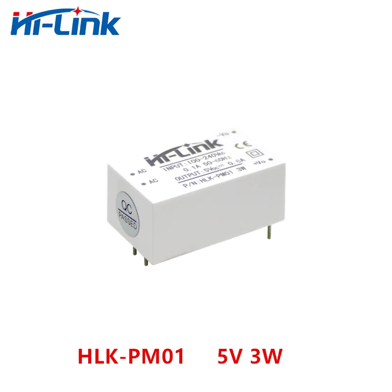 Бесплатная доставка 1 шт. HLK PM01 AC DC 220 В до 5v3wstep вниз модуль питания