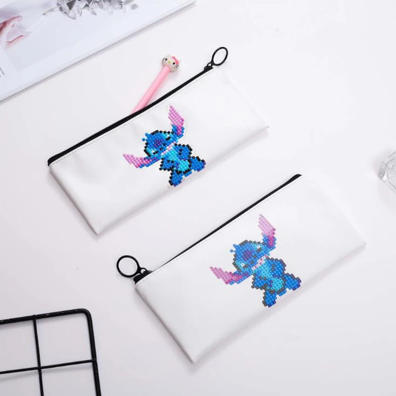Мультяшная кошка 5D DIY Алмазная картина канцелярская сумка для хранения пенал