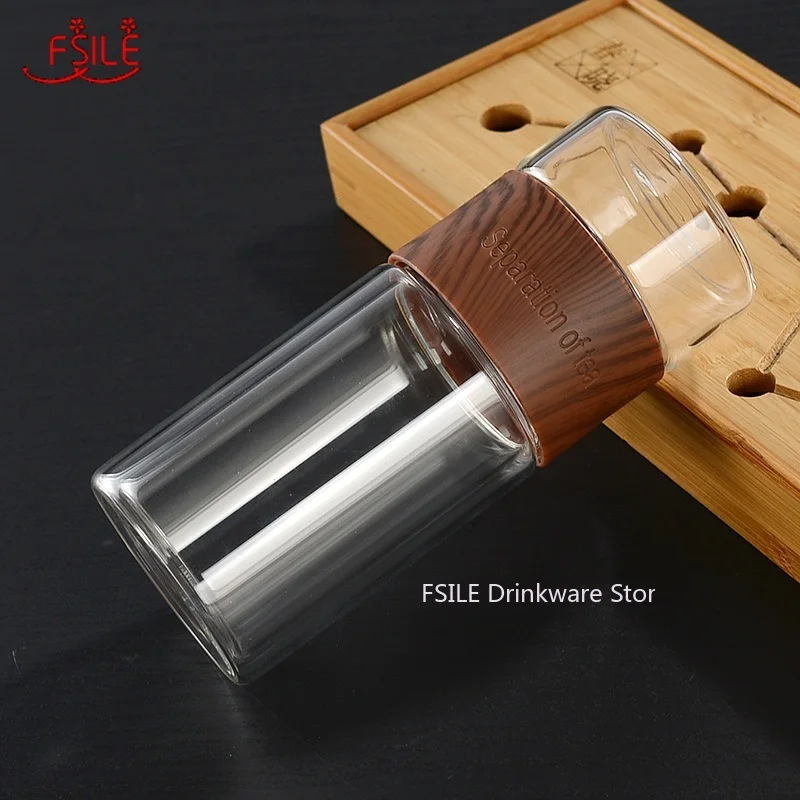 

Double-layer Glass Insulated Tea Tea and Water Separation Tea Cup Water Cup Men and Women Portable Tea Drinking Filter Travel