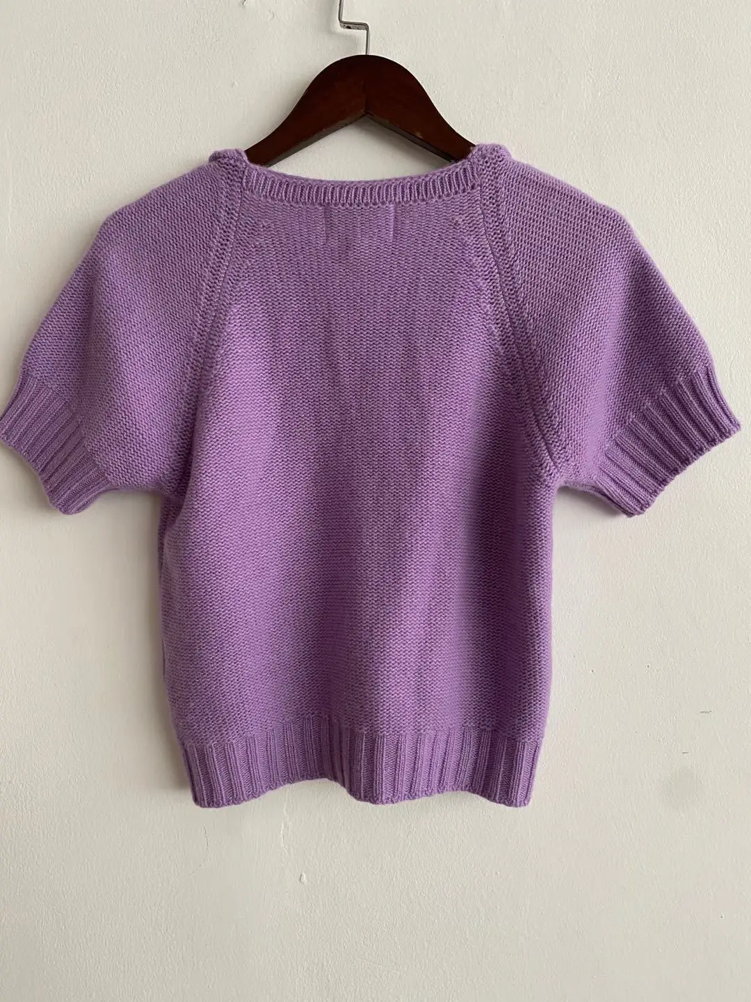 

Women Sweater 2021 Autumn and Winter New Loose Short-sleeved V-neck Half-sleeve Thin Autumn Base Sweater Women