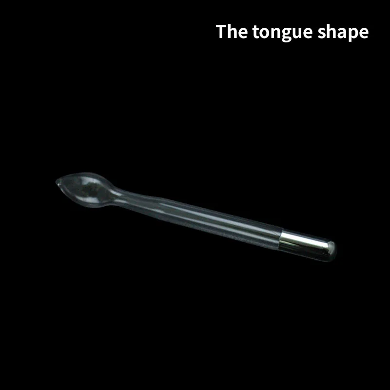 Tongue tube 7Tpye стекло Сменные трубы для высокочастотной электротерапии красота лучей палочка электроды фиолетовый луч палочка массажер пятновыводитель - Цвет: Tongue tube