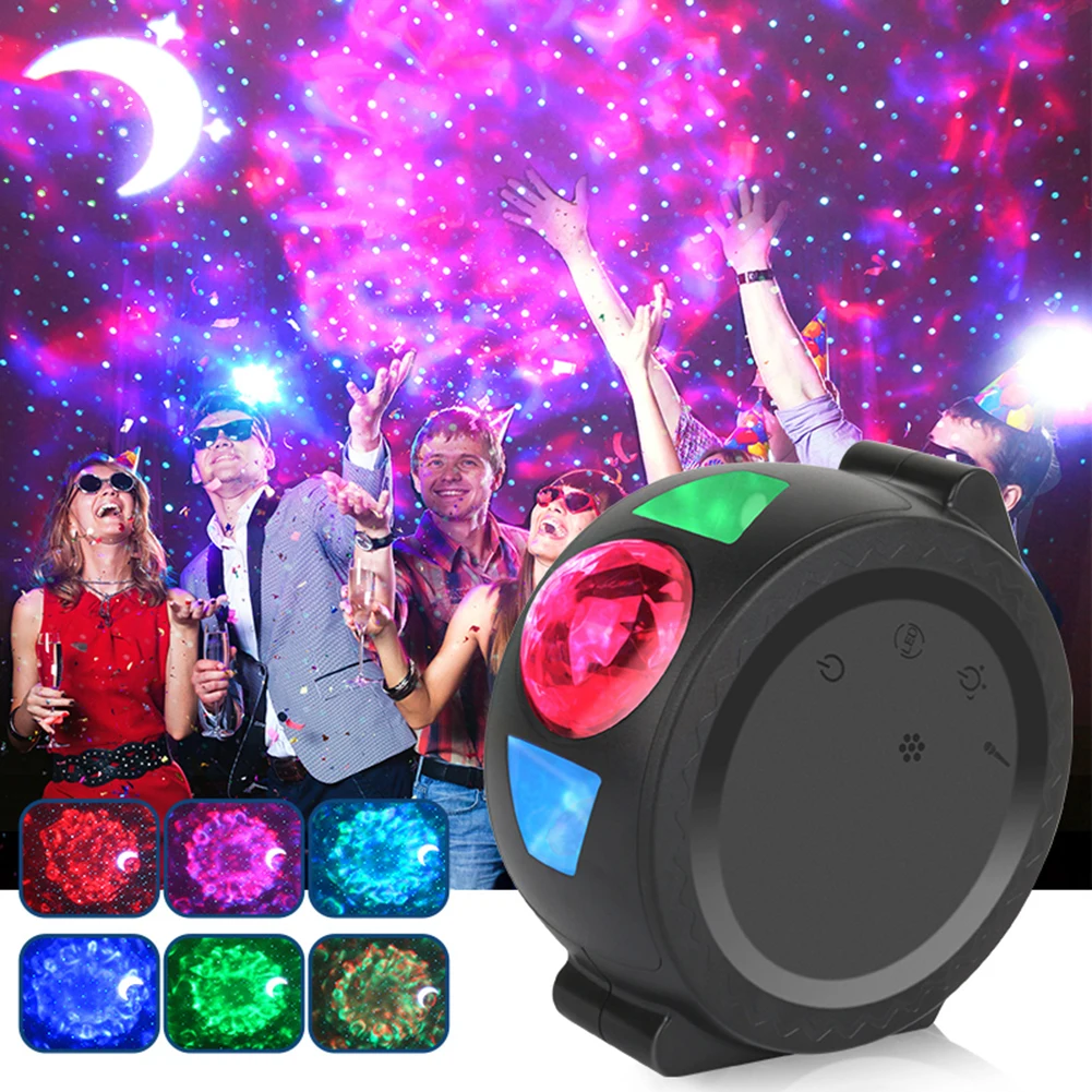 

Children Bedroom Star Night Lamp Starry Sky LED Moon Star Projector Light Battery Powered Kids Bedroom Night Lamp