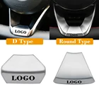 Наклейка на рулевое колесо с логотипом автомобиля, чехол декор в виде эмблемы, наклейка, отделка, значок для Mercedes AMG C E Class GLA GLC CLS, аксессуары