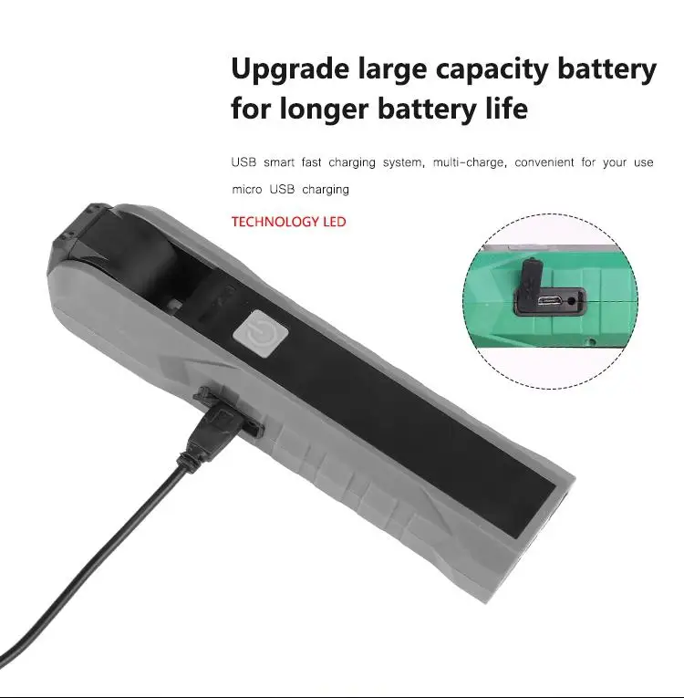 LumiParty COB+ светодиодный портативная Рабочая лампа USB Перезаряжаемый Магнитный факел Гибкая инспекционная лампа Рабочий свет