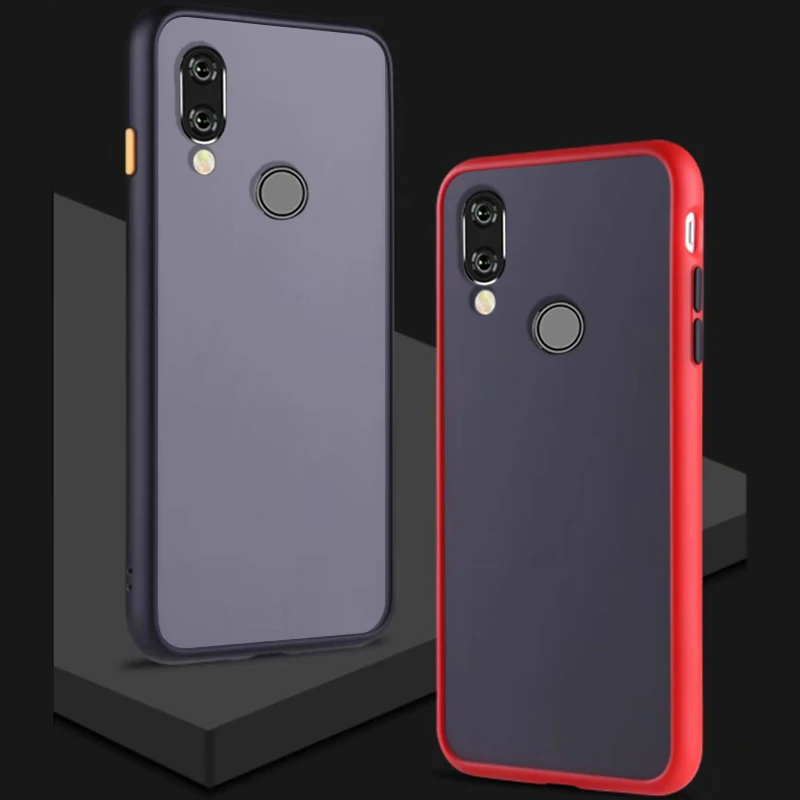 Чехол для Xiaomi Redmi NOTE7 Pro NOTE 7 матовый прозрачный роскошный ударопрочный жесткий