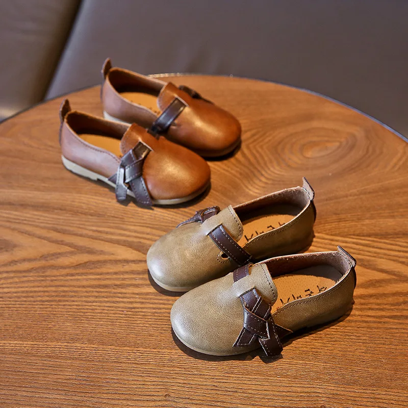 

2020 Весенняя новинка девушки лыжные шапочки туфли на плоской подошве с бантом, обувь на плоской подошве в ретро-стиле кеды детская обувь с мя...