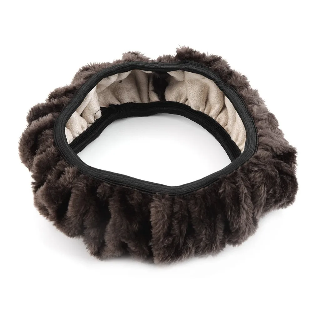 Новинка 3 цвета зимний чехол на руль из искусственной шерсти с подогревом