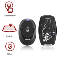 digital wireless waterproof doorbell 36 sounds chimes 1 to 1 receiver plug in type doorbell black fashion home door bells