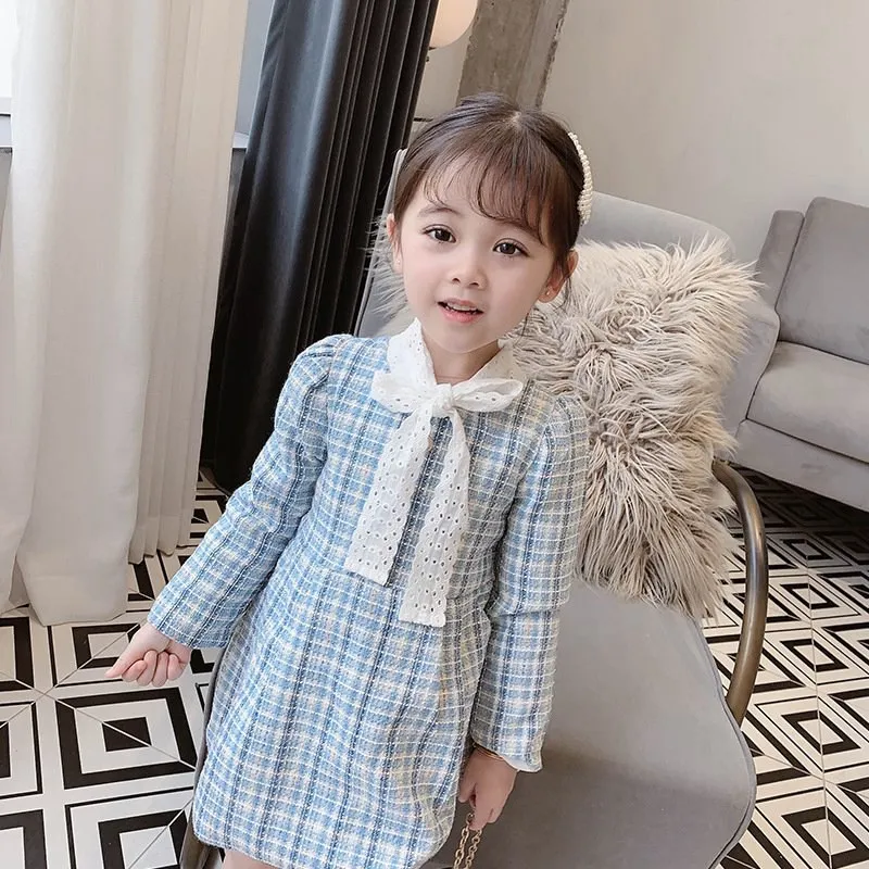 Коллекция 2019 года модное осенне-зимнее платье принцессы с длинными рукавами