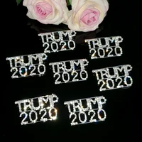 rhinestone brooches trump 2020 election lapel pins unique handmade jewelrygift wholesale