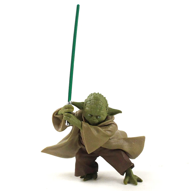 7cm Star War Characters Master Yoda with Sword PVC Action Figure Toys Model Doll | Figures