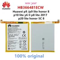2021 year 100 orginal huawei hb366481ecw battery for huawei p9 p9 lite honor 8 p10 lite y6 ii p8 lite 2017 p20 lite honor 5c