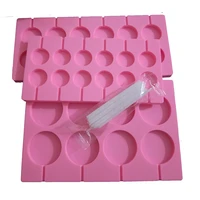 high quality large round candy lollipop molds food grade silicone chocolate sugar craft fondant moulds cake decorating tools