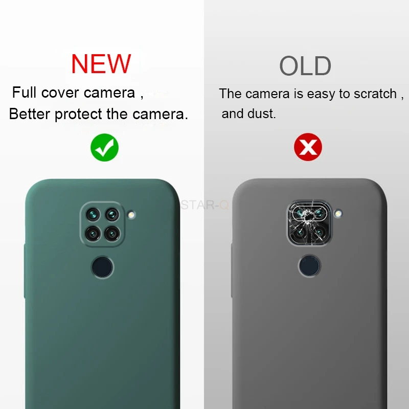 new liquid silicone phone case for xiaomi redmi note 9 pro note9 9s original luxury camera protector soft back cover coque free global shipping