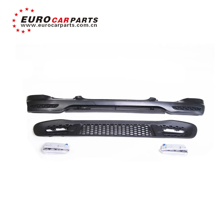 Передний бампер Smat 451 B style из полипропилена для переднего спойлера с губой от 2009