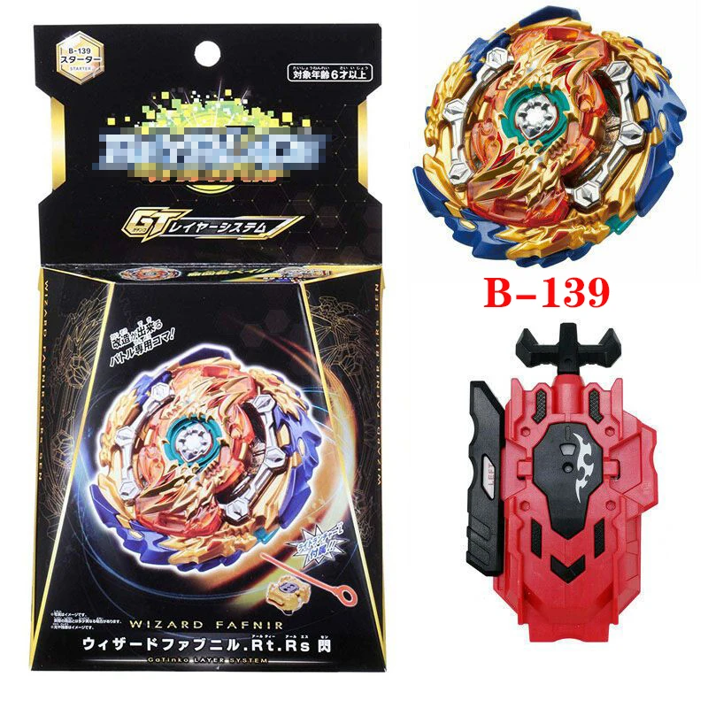 Burst Sparking-B-139 Wizard Fafnir Rt Rs, con lanzador, fusi&oacute;n de Metal, juguetes de lucha para ni&ntilde;os, regalos-0
