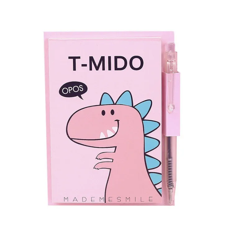 

Small Cute Dinosaur Memo Pad Pen Set, Pocket Portable Size Notepad Mini Diary School Items Stationery Boy Gift
