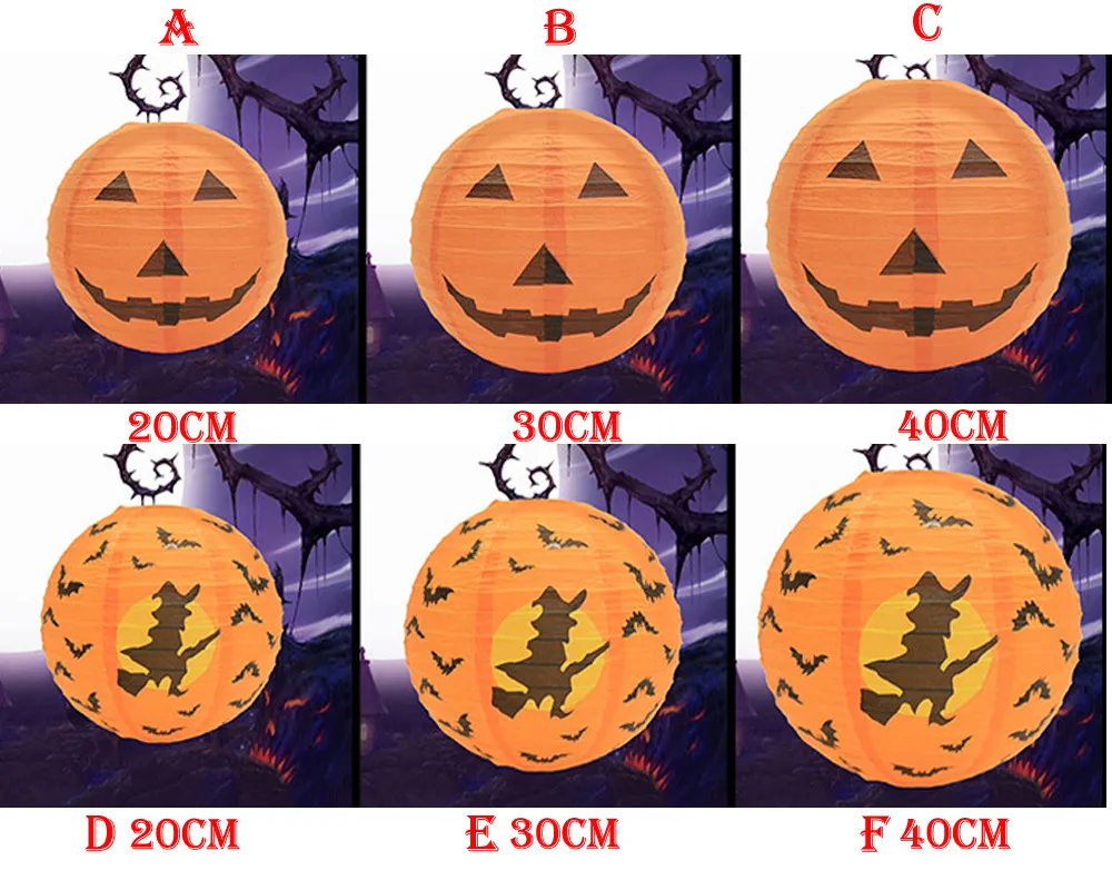Новые продукты 2019 Хэллоуин бумага тыква подвесной фонарь DIY Праздничная