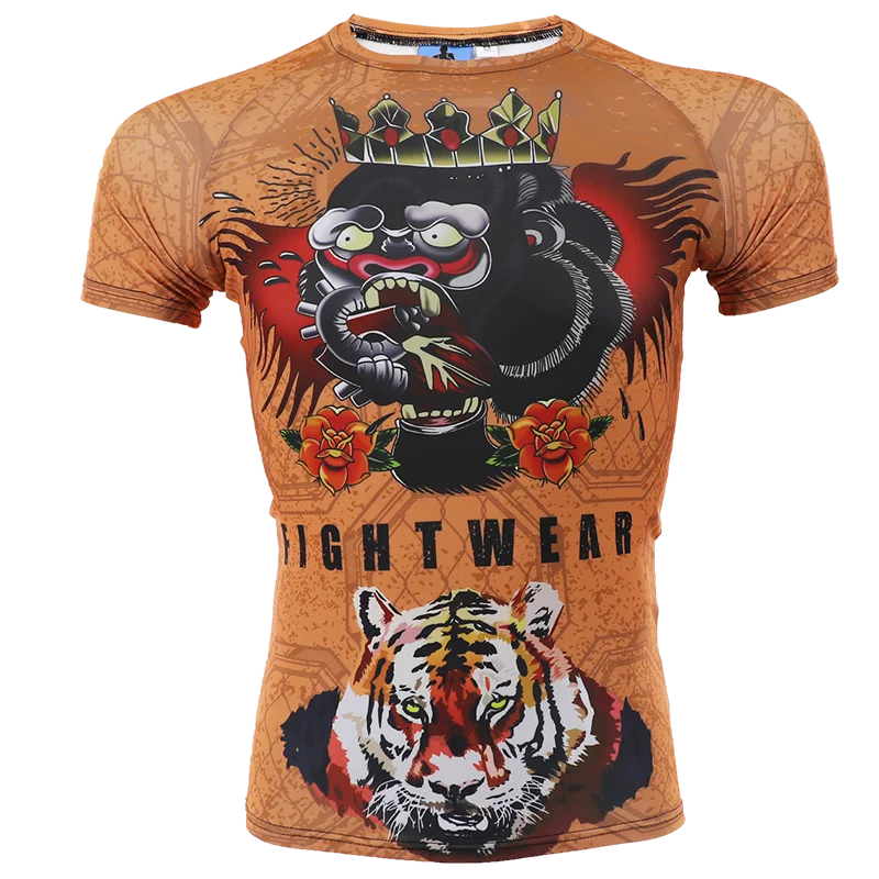 Комбинезон MMA mouth gun Conor боди с коротким рукавом спортивные Смешанные боевые