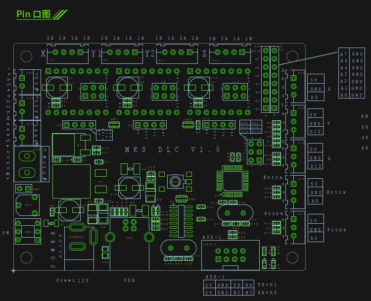 Офлайн GRBL 1,1 ЧПУ лазерная коммутационная плата ЧПУ лазерный сенсорный экран 3 оси шаговый Драйвер материнская плата ЧПУ лазерный гравер плата управления