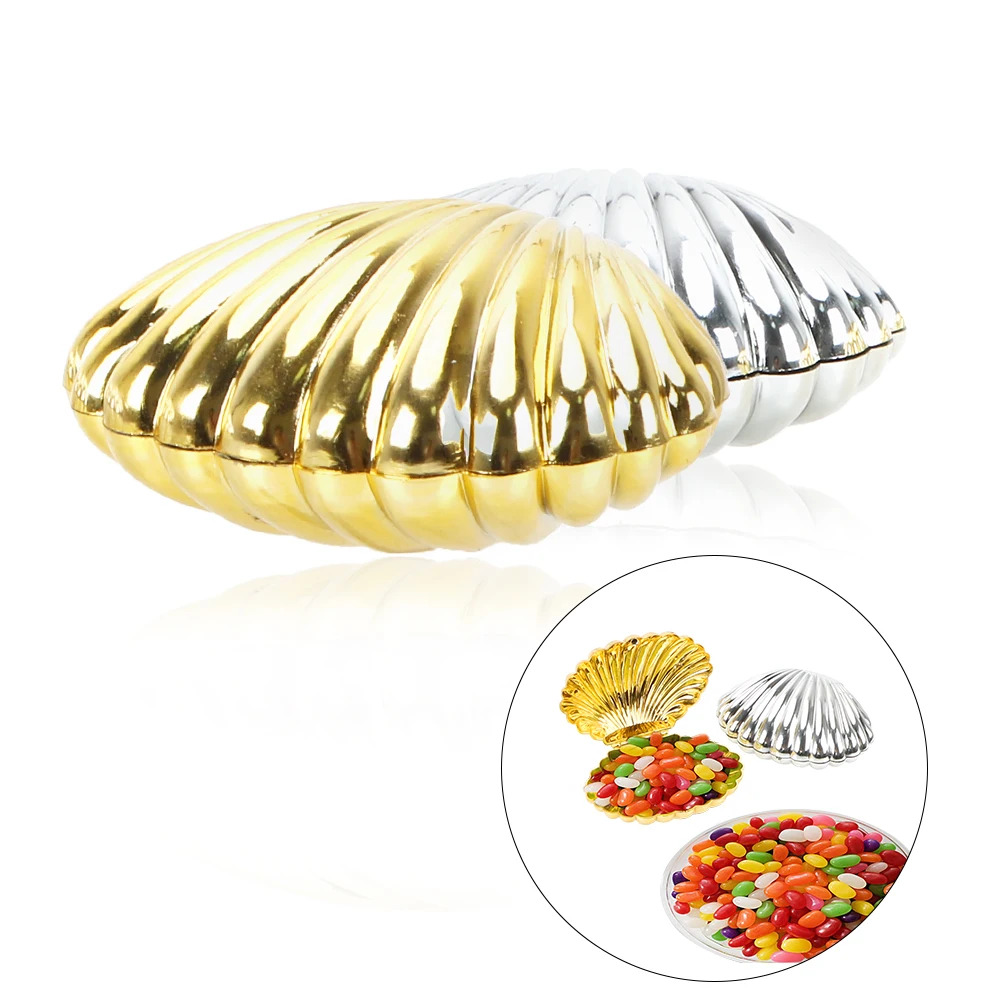 

Gift Storage Box Shell Shape Gifts Wedding Decoration Mariage Home Storage Baby Shower Gift Wedding Favors Candy Box