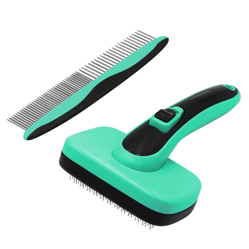 

Dog Cat Comb Pet Supplies Cat Flea Comb Dog Automatic Hair Remover Needle Brush Fur Cleaning Brush Pet Grooming Tool