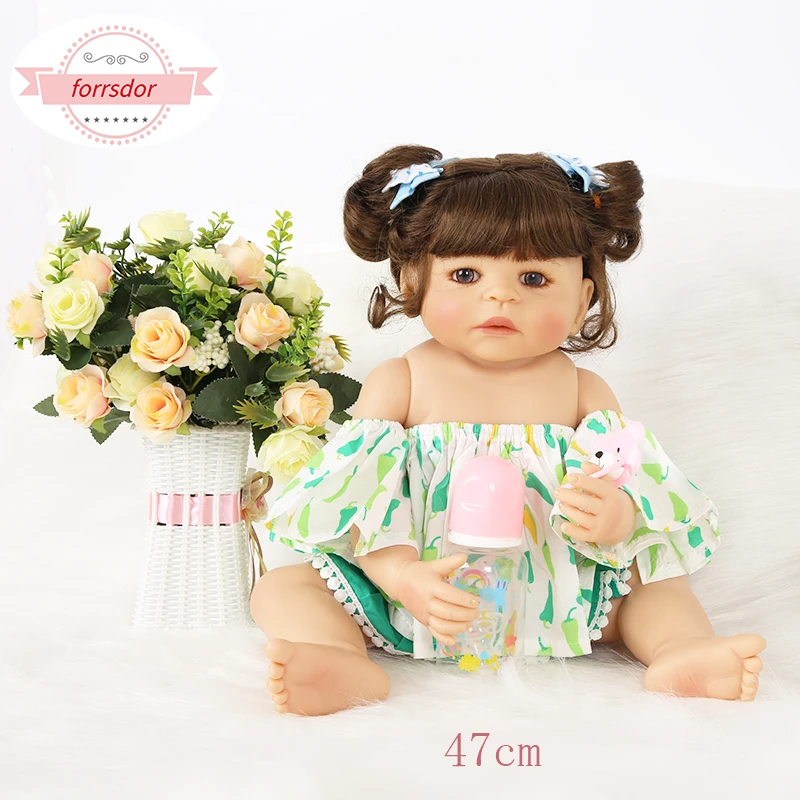 Forrsdor 47 см винил reborn baby LOL DIY dolls bonace день рождения и Рождество подарки | Игрушки