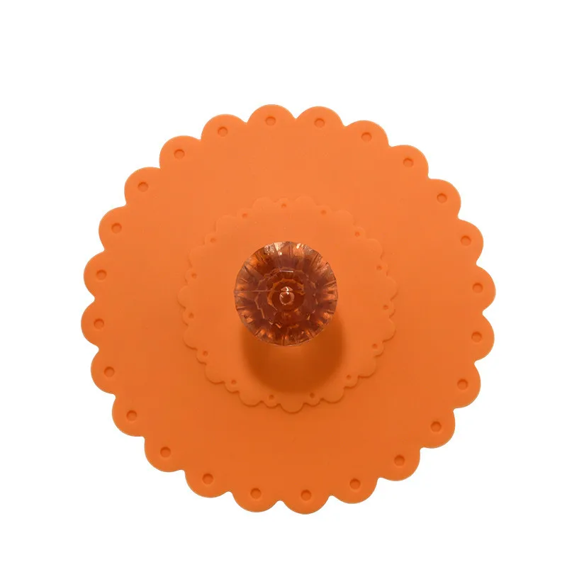 Новинка 10 5 см силиконовый чехол для чашки крышки силиконовой с цветами