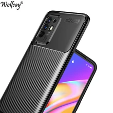 For Oppo Reno 5Z Case Bumper Anti-knock Soft Silicone Carbon Fiber Cover For Oppo Reno 5 Z Case For Oppo Reno5 Z 5Z 6.43 inch