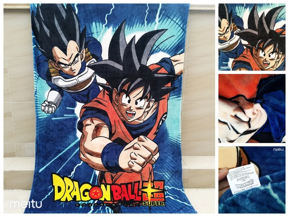 100x140 см аниме Dragon Ball Z Сон Гоку Одеяло коврик гобелен мягкие постельные покрывала пляжные Полотенца матрас для сна Одеяло стол, пляжные комплекты для детей Полотенца