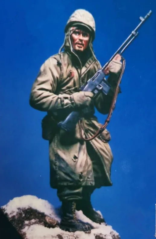 1:16 модельная фигурка из смолы разобранный Неокрашенный набор // 16210 (без