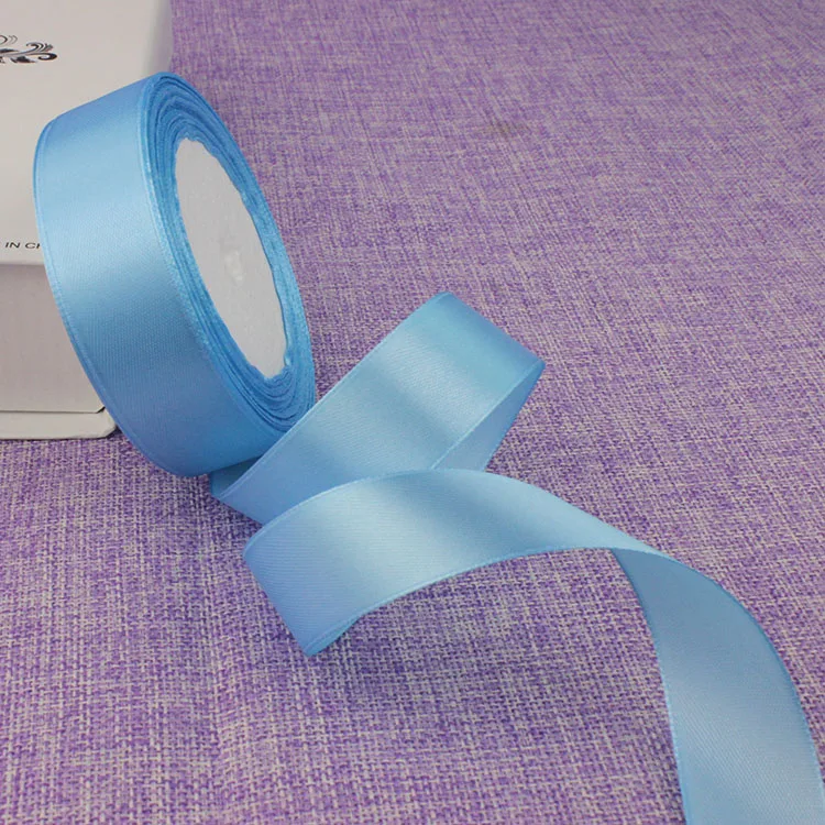 Шелковые атласные ленты 1 дюйм 25 мм 22 метра в рулоне золотистые серебристые белые