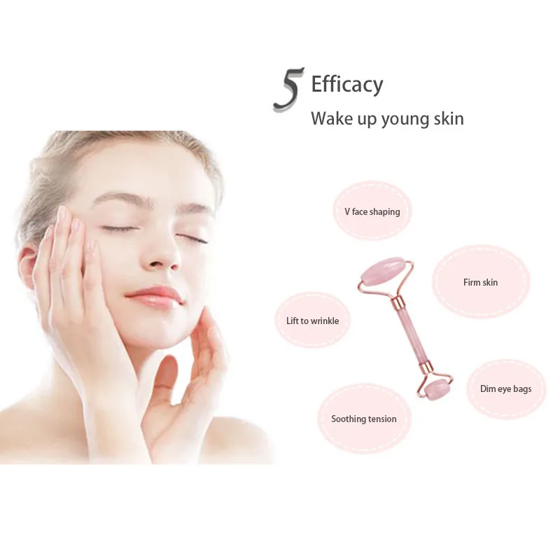 Нефритовый ролик YuKui массажер для похудения и лифтинга натуральный массажа лица