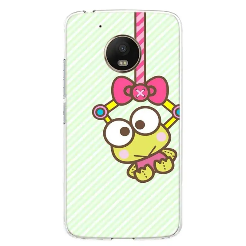 cartoon frog keroppi phone case cover for motorola moto g9 g8 g7 g6 e6 e5 plus power play eu one fusion action macro fundas free global shipping