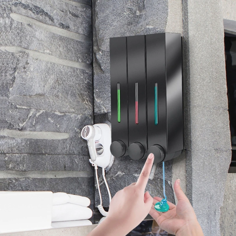 Настенный дозатор жидкого мыла для ванной комнаты 420 мл лосьон мытья рук