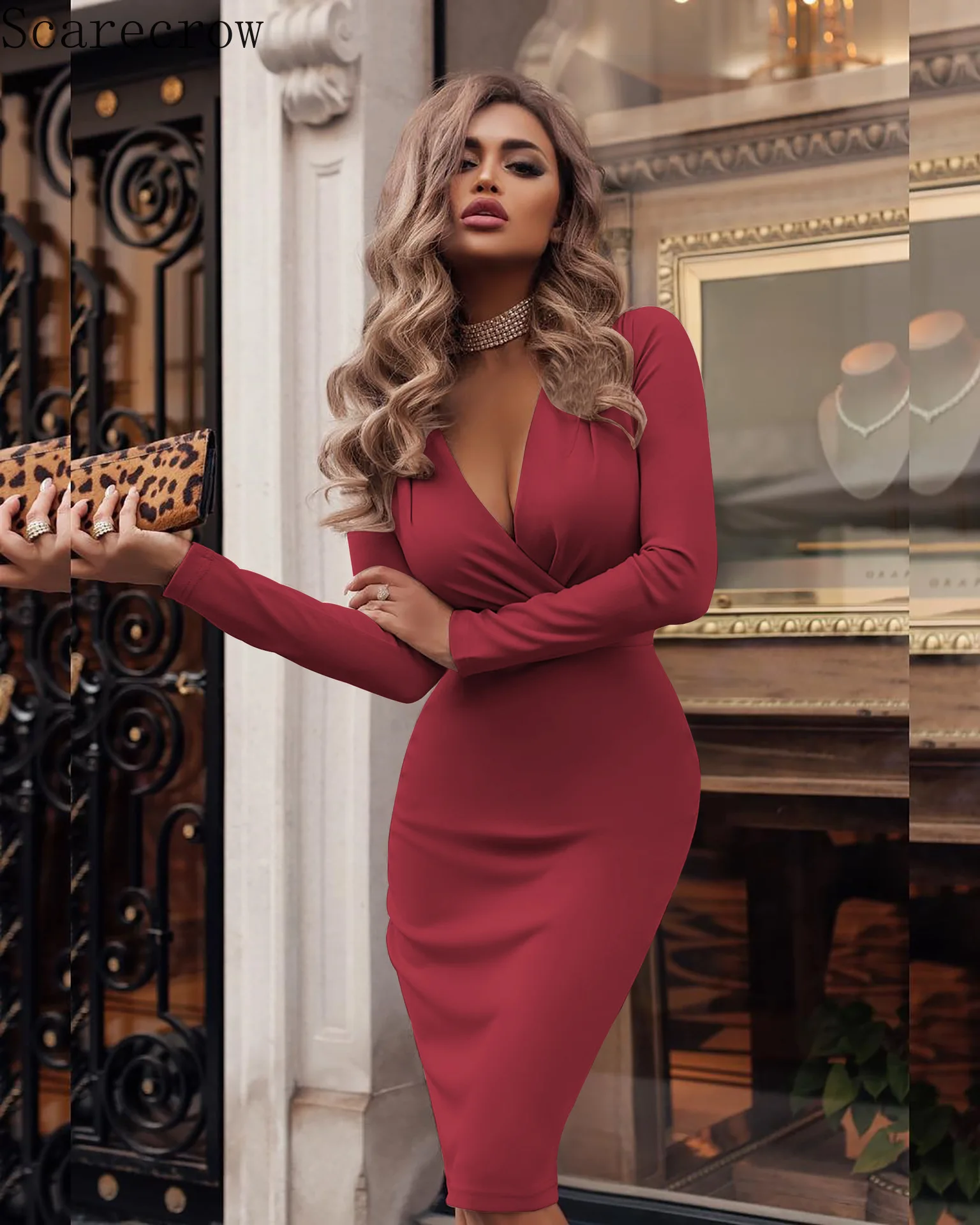 Пугало Платье женское сексуальное нижнее белье с глубоким v образным вырезом и